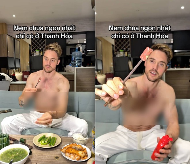 Khách Tây phát cuồng khi thử đặc sản Thanh Hoá nhưng điều dân mạng chú ý lại là cách ăn của anh- Ảnh 3. Khách Tây phát cuồng khi thử đặc sản Thanh Hoá nhưng điều dân mạng chú ý lại là cách ăn của anh- Ảnh 3.