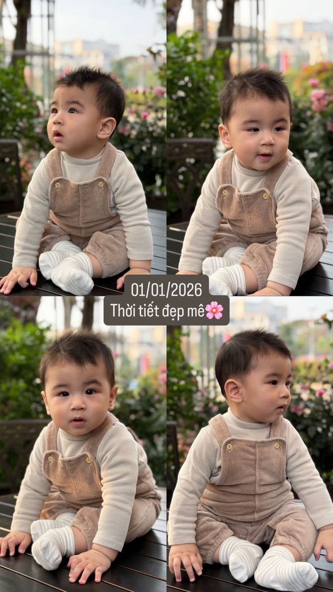 Bé Panda - quý tử nhà MC Mai Ngọc: Chú bé siêu trộm vía, cứng cáp và bụ bẫm với đôi mắt biết cười- Ảnh 2.