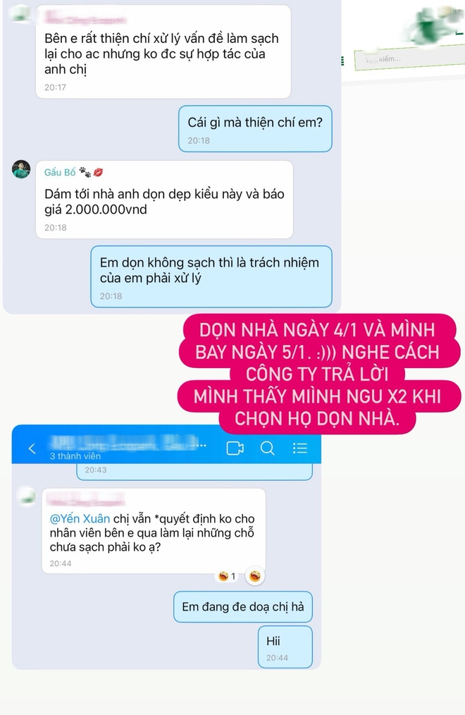 Trả 2 triệu thuê công ty dọn nhà, Lâm Tây - Yến Xuân nhận kết quả thất vọng, còn bị nhắc "giữ hình ảnh" celeb- Ảnh 5. Trả 2 triệu thuê công ty dọn nhà, Lâm Tây - Yến Xuân nhận kết quả thất vọng, còn bị nhắc "giữ hình ảnh" celeb- Ảnh 5.