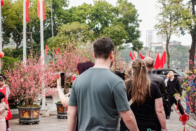 Khách Tây ngỡ ngàng trước vườn đào lớn chưa từng có nằm ngay giữa trung tâm Hà Nội- Ảnh 17.