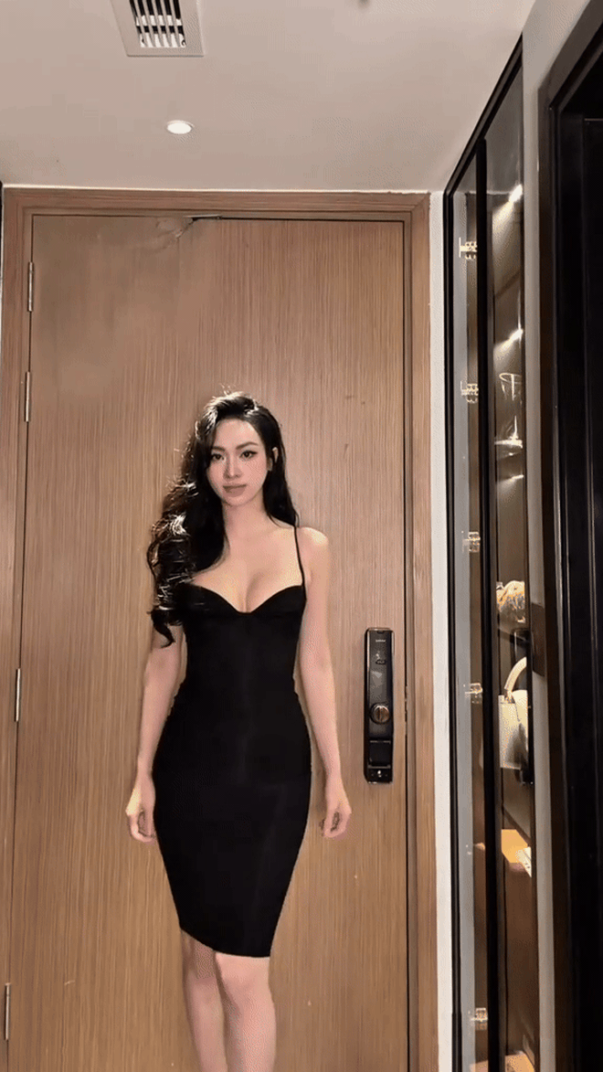 Bạn gái Đức Phạm được khen khi diện mẫu váy tranh cãi của Huyền 2K4- Ảnh 1.