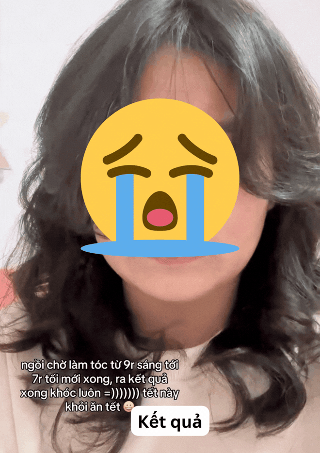 Kiếp nạn làm tóc cận Tết: Chị em "thay đầu" thất bại, mở mắt muốn bật khóc- Ảnh 2.