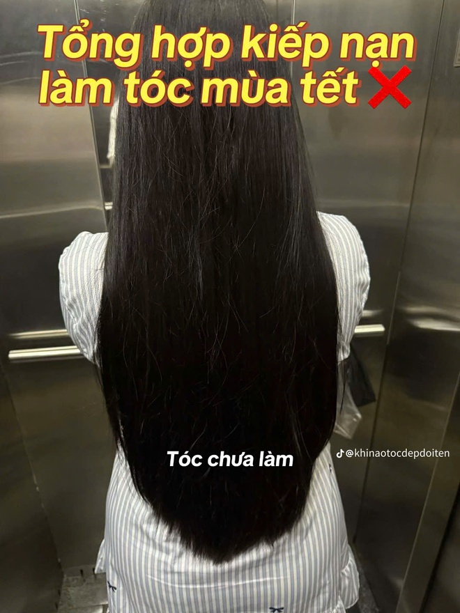 Kiếp nạn làm tóc cận Tết: Chị em "thay đầu" thất bại, mở mắt muốn bật khóc- Ảnh 8.