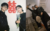 Rapper Vbiz tung trọn bộ ảnh đám hỏi độc lạ bên bạn gái quản lý