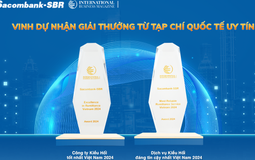 Sacombank-SBR tiếp tục được vinh danh công ty Kiều hối tốt nhất Việt Nam