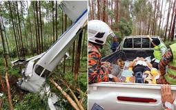 Trực thăng Malaysia gặp nạn: Toàn bộ thân máy bay biến dạng, video hé lộ khung cảnh hiện trường