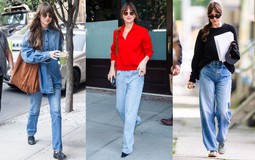 Nữ chính phim "50 sắc thái" đam mê quần jeans, bảo sao style tuổi U40 luôn trẻ trung và năng động