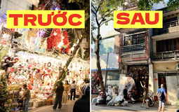 Cảnh tượng tại "phố Noel" trên Hàng Mã lúc này