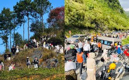 Tuyên Quang đông như Tết, khách lên Lô Lô Chải "khóc thét" vì xếp hàng cả tiếng mới có chỗ ngồi