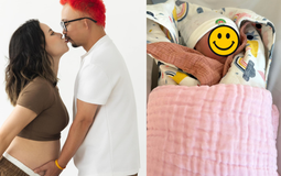 Sao nam Vbiz và vợ vũ công kém 13 tuổi chào đón con đầu lòng