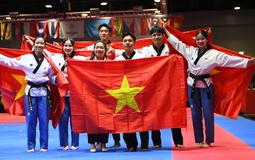 Ảnh: Taekwondo gặt HCV cho đoàn Việt Nam sau cả ngày dài, kết thúc bằng nước mắt hạnh phúc vô bờ