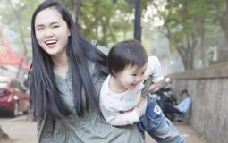 Vợ Duy Mạnh đu trend thuê "trạm tỷ" chụp ảnh nhưng netizen lại thắc mắc: "Chị mang bầu nữa hả"