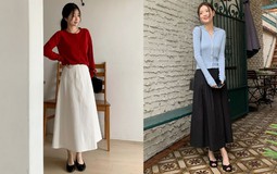 Chân váy chữ A che khuyết điểm đỉnh cao, mix với 5 mẫu áo này là phù hợp nhất