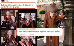 Lại thêm một mẫu áo dài Tết dấy lên "thị phi" khắp MXH: "Cách tân" hay "phản cảm"???