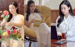 Đỗ Mỹ Linh trổ tài cắm hoa, khoe cuộc sống "dâu hào môn", vóc dáng gây chú ý giữa tin đồn mang bầu lần 2