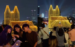 Nhà thờ Đức Bà quá "vuýp"! Giới trẻ trải bạt, chỉ để canh cảnh tượng 3 năm có 1 lần