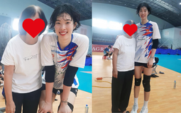 Dụi mắt 3 lần mới nhận ra Trần Thị Thanh Thuý -chủ công số 1 Việt Nam khi về nước săn "vàng" SEA Games 33