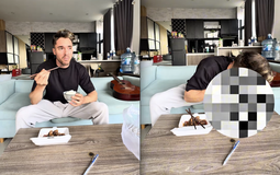 Mặt vị khách Tây "biến sắc" khi ăn thử một món Việt, dân mạng lập tức chỉ ra vấn đề