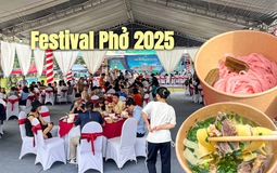 Thời tiết Hà Nội đang cực nắng nóng nhưng Festival Phở 2025 vẫn đông nghịt: Phở ngô, phở atiso độc lạ thu hút thực khách