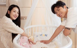 Những hình ảnh đầu tiên của em bé Vbiz vừa chào đời là con của cặp đôi đình đám đang "gây sốt" mạng xã hội