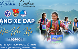 Người Bạn Vàng và Cashion tặng xe đạp, nối tiếp ước mơ cho học sinh dân tộc thiểu số