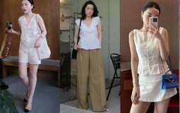 Lê Hà Trúc mặc đồ màu trung tính đẹp quá đáng: Vừa trẻ vừa sang, không điểm nào chê