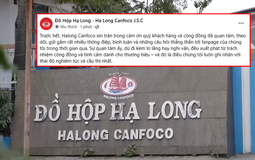 Fanpage Đồ hộp Hạ Long thông báo "tiêu diệt được viruss tả lợn châu Phi”, sản phẩm vẫn đảm bảo nhưng 15 phút thì xoá
