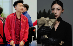 Lý Đức U23 Việt Nam tương tác cực ngọt cùng hotgirl bắn súng Phí Thanh Thảo ngay trước trận "đại chiến" ở U23 châu Á