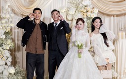 Doãn Hải My khoe visual sáng bừng, cực tinh tế khi cùng Văn Hậu dự đám cưới của thủ môn U23 Việt Nam