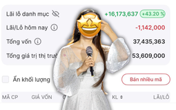Một ca sĩ Vbiz khoe lãi 16 triệu nhờ chứng khoán, thừa nhận "chỉ đầu tư vui thôi", hẹn 10 năm nữa "mới sờ vào”