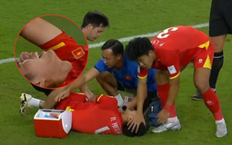 Hiểu Minh chấn thương nặng bật khóc rời sân, HLV Kim Sang-sik lo ra mặt