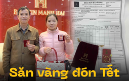 Giờ ai còn săn sale quần áo đón Tết nữa: “Săn” vàng mới chất!