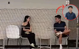 Tóm dính cảnh thiếu gia Duy Nhỏ trên sân pickleball với cô gái lạ mặt