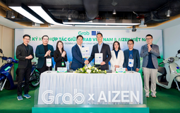 Grab Việt Nam hợp tác với AIZEN Việt Nam mang đến giải pháp thuê xe máy điện cho đối tác tài xế