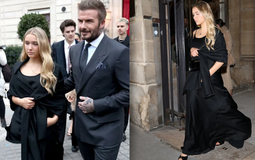 Tiểu thư Harper xinh đẹp nhưng buồn bã trong lần đầu xuất hiện trước công chúng sau bài "bóc phốt" bố mẹ của Brooklyn Beckham