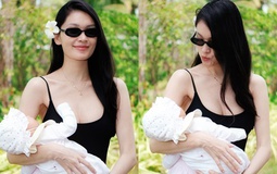 Á hậu Việt công khai con gái