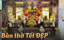 Mùng 1 Tết ngắm ban thờ gia tiên đẹp chấn động: Đúng lễ nghi chuẩn phong thuỷ, cả cõi mạng cùng trầm trồ