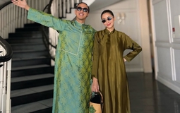 Đến hẹn lại lên: Tăng Thanh Hà và chồng doanh nhân diện áo dài, nắm chặt tay ngày mùng 1 Tết!