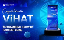 Ghi dấu tăng trưởng 2025: ViHAT nhận giải "Outstanding Growth Partner 2025" từ Zalo Business Solutions