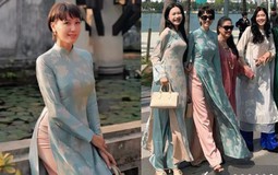 Mẹ vợ hot nhất làng bóng đá du xuân cùng nhà Văn Hậu, visual trẻ đẹp đỉnh chóp, Doãn Hải My cũng phải dè chừng
