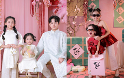 Khung hình đẹp như tranh vẽ gây bão của 3 cực phẩm nhà Khánh Thi - Phan Hiển: Lisa, Anna xinh yêu như thiên thần