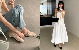 Giày bệt cũng có thể sang chảnh hóa cả set đồ, nếu chị em chọn đúng 4 kiểu