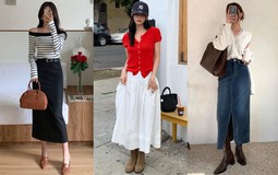 Mới đầu năm đã thấy các quý cô mặc chân váy dài tuyệt đẹp và long lanh