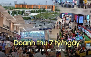 Một trung tâm thương mại kiếm 7 tỷ/ngày tại Việt Nam, cuối tuần nào cũng đông nghịt người lui đến