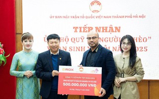 ROX Group ủng hộ quỹ Vì người nghèo TP Hà Nội 500 triệu đồng