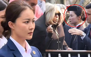 Nữ vệ sĩ xinh đẹp gây sốt với loạt khoảnh khắc hộ tống các phu nhân thế giới