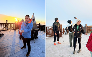 Sáng nay: Fansipan đã phủ trắng băng tuyết, đêm Noel chỉ còn 1 độ C