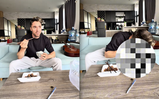 Mặt vị khách Tây "biến sắc" khi ăn thử một món Việt, dân mạng lập tức chỉ ra vấn đề