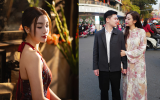 Đỗ Mỹ Linh khoe bộ ảnh Tết đẹp không lối thoát nhưng chồng chủ tịch CLB Hà Nội vội nhắc một điều