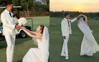 Cặp diễn viên đình đám kết hôn sau 10 năm yêu, khoảnh khắc cô dâu chú rể gây xôn xao